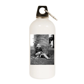 Elisha Cuthbert White Water Bottle With Carabiner