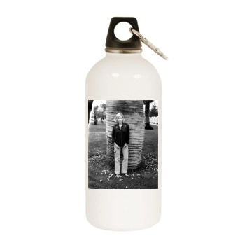 Elisha Cuthbert White Water Bottle With Carabiner