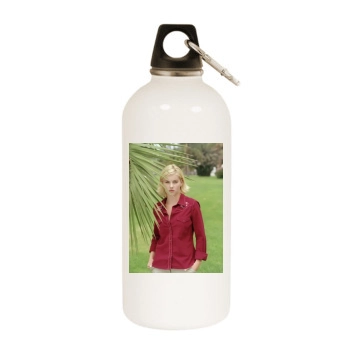 Elisha Cuthbert White Water Bottle With Carabiner