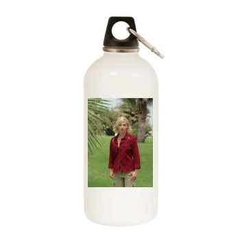 Elisha Cuthbert White Water Bottle With Carabiner