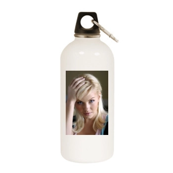 Elisha Cuthbert White Water Bottle With Carabiner