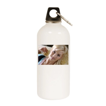 Elisha Cuthbert White Water Bottle With Carabiner