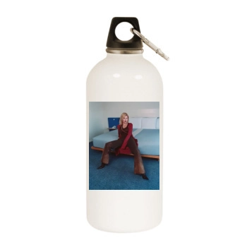 Elisha Cuthbert White Water Bottle With Carabiner