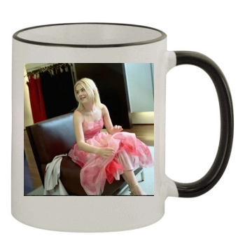 Elisha Cuthbert 11oz Colored Rim & Handle Mug