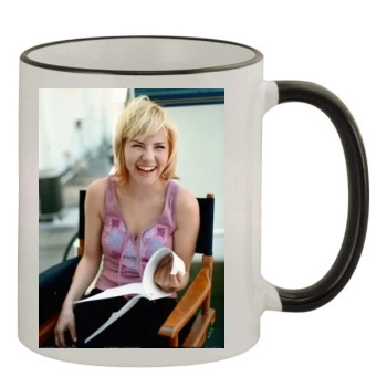 Elisha Cuthbert 11oz Colored Rim & Handle Mug