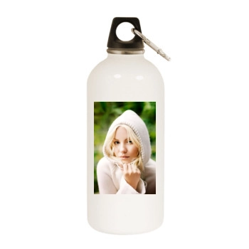 Elisha Cuthbert White Water Bottle With Carabiner