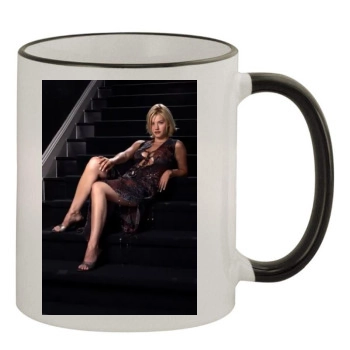 Elisha Cuthbert 11oz Colored Rim & Handle Mug