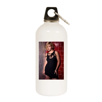 Elisha Cuthbert White Water Bottle With Carabiner