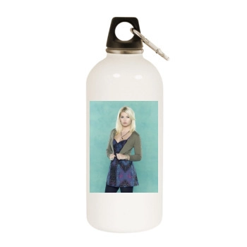 Elisha Cuthbert White Water Bottle With Carabiner