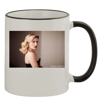 Elisha Cuthbert 11oz Colored Rim & Handle Mug