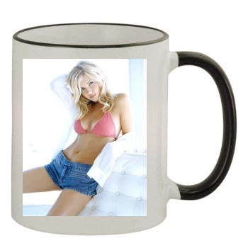 Elisha Cuthbert 11oz Colored Rim & Handle Mug