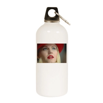 Elisha Cuthbert White Water Bottle With Carabiner