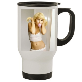 Elisha Cuthbert Stainless Steel Travel Mug