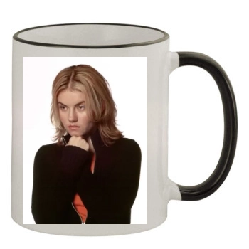 Elisha Cuthbert 11oz Colored Rim & Handle Mug