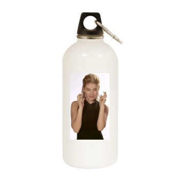 Elisha Cuthbert White Water Bottle With Carabiner