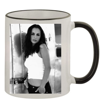 Eliza Dushku 11oz Colored Rim & Handle Mug