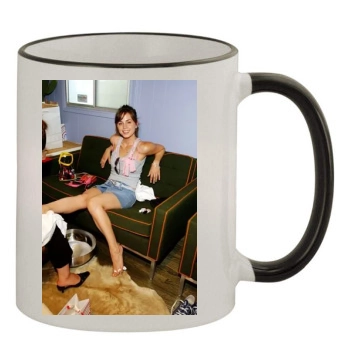 Eliza Dushku 11oz Colored Rim & Handle Mug