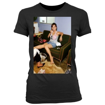 Eliza Dushku Women's Junior Cut Crewneck T-Shirt