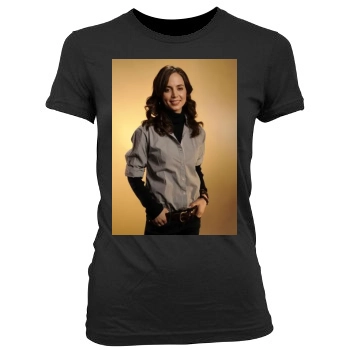 Eliza Dushku Women's Junior Cut Crewneck T-Shirt