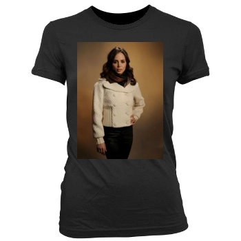 Eliza Dushku Women's Junior Cut Crewneck T-Shirt