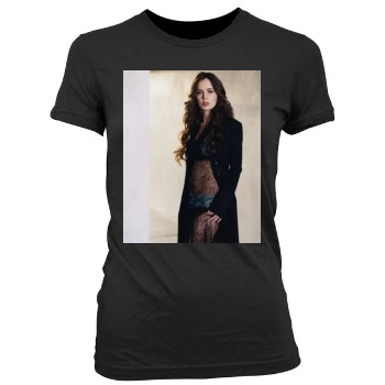 Eliza Dushku Women's Junior Cut Crewneck T-Shirt