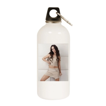 Eliza Dushku White Water Bottle With Carabiner