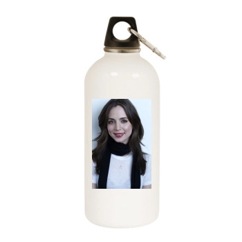 Eliza Dushku White Water Bottle With Carabiner