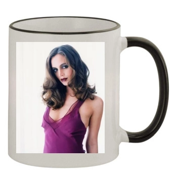 Eliza Dushku 11oz Colored Rim & Handle Mug