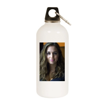 Eliza Dushku White Water Bottle With Carabiner