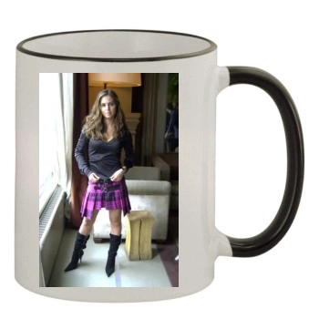 Eliza Dushku 11oz Colored Rim & Handle Mug