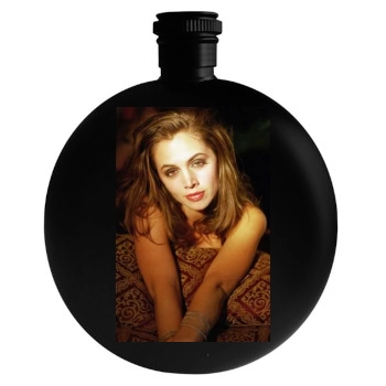 Eliza Dushku Round Flask