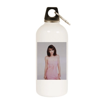 Elizabeth Hurley White Water Bottle With Carabiner