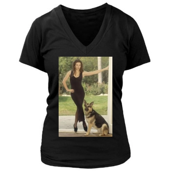 Elizabeth Hurley Women's Deep V-Neck TShirt