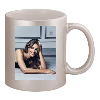 Elizabeth Hurley 11oz Metallic Silver Mug