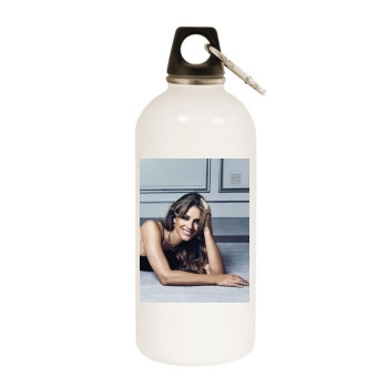 Elizabeth Hurley White Water Bottle With Carabiner