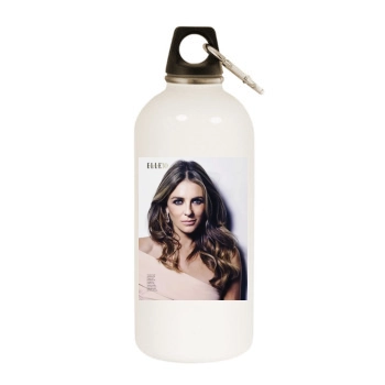 Elizabeth Hurley White Water Bottle With Carabiner