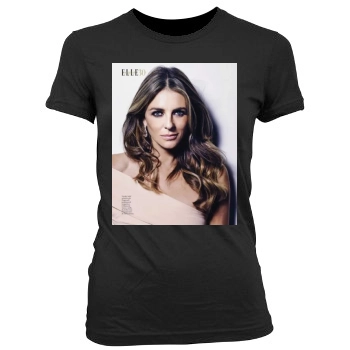 Elizabeth Hurley Women's Junior Cut Crewneck T-Shirt