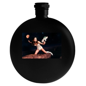 Elizabeth Hurley Round Flask