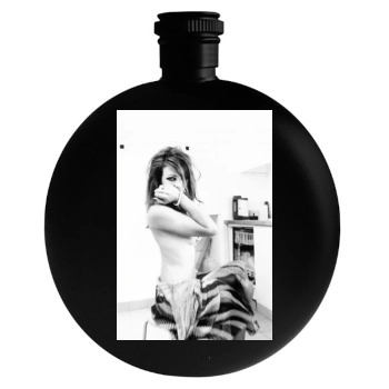 Elizabeth Hurley Round Flask