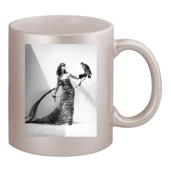 Elizabeth Hurley 11oz Metallic Silver Mug