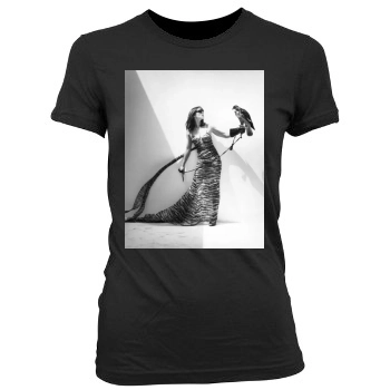 Elizabeth Hurley Women's Junior Cut Crewneck T-Shirt