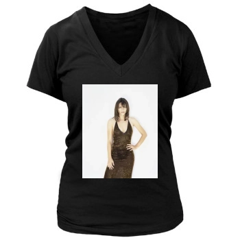 Elizabeth Hurley Women's Deep V-Neck TShirt