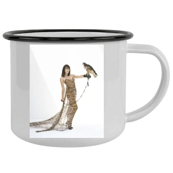 Elizabeth Hurley Camping Mug