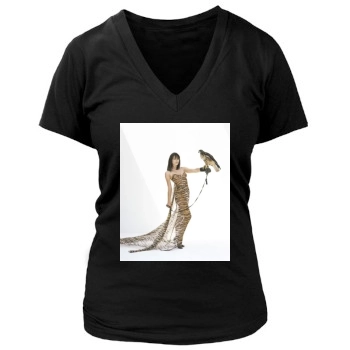 Elizabeth Hurley Women's Deep V-Neck TShirt