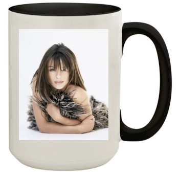 Elizabeth Hurley 15oz Colored Inner & Handle Mug