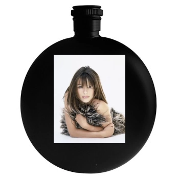 Elizabeth Hurley Round Flask