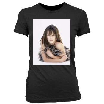 Elizabeth Hurley Women's Junior Cut Crewneck T-Shirt