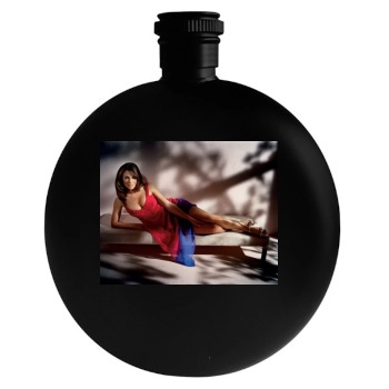 Elizabeth Hurley Round Flask