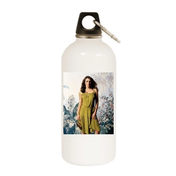 Elizabeth Hurley White Water Bottle With Carabiner