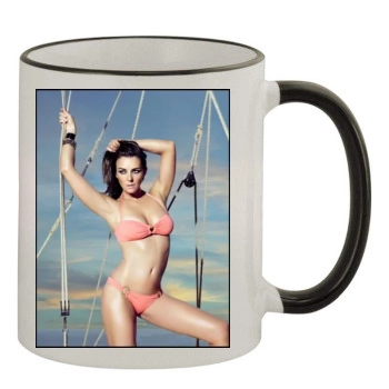 Elizabeth Hurley 11oz Colored Rim & Handle Mug